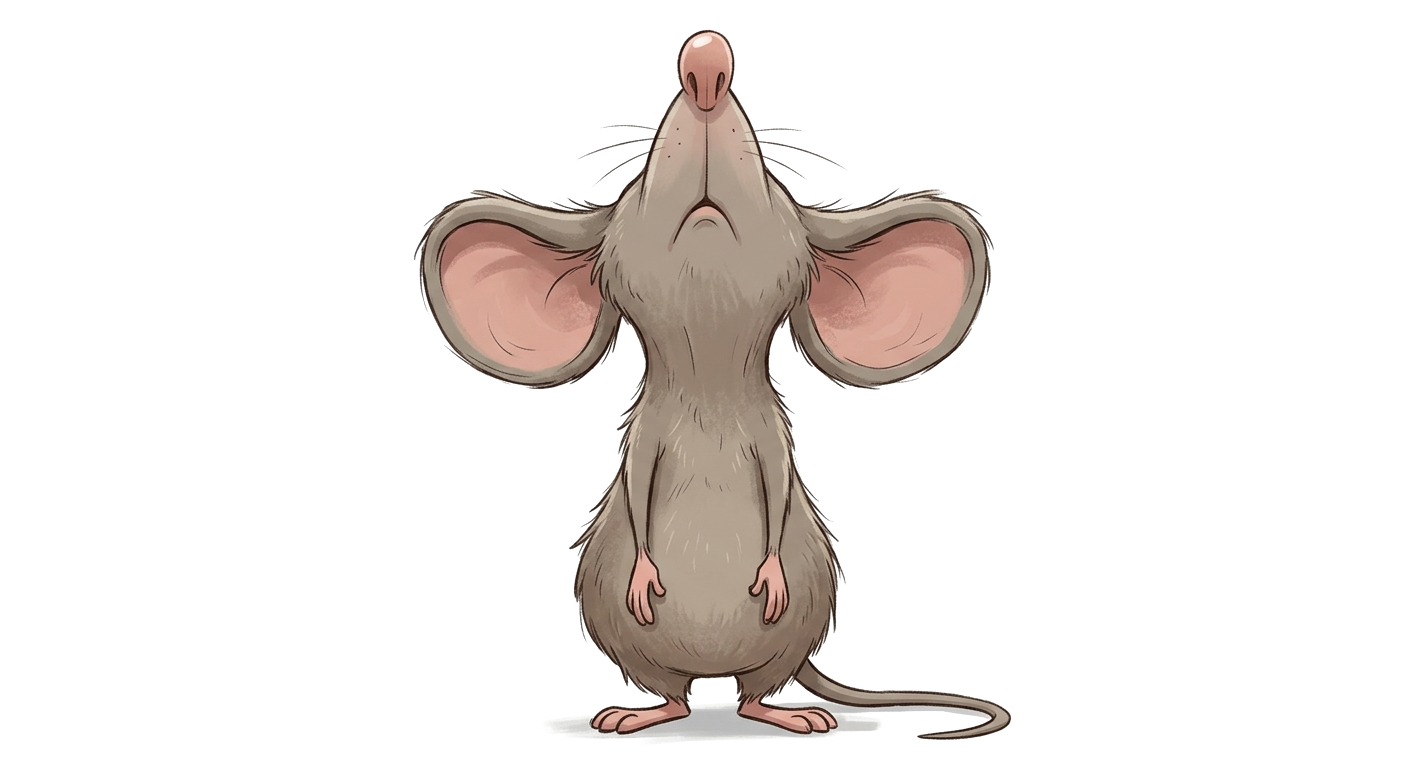 Mouse pensieroso